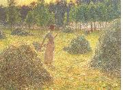 Emile Claus Hay stacks USA oil painting artist